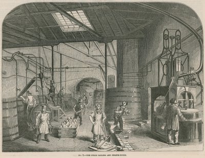 Lavori della Prices Patent Candle Company; La casa di bollitura a vapore e motori da English School