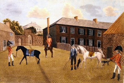 Cavalli e soldati inglesi primitivi da English School
