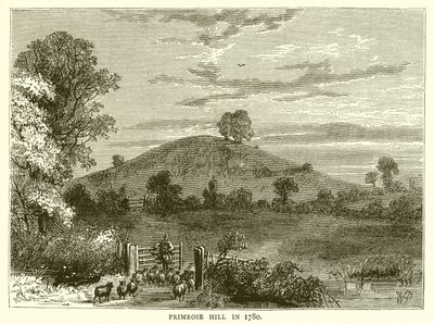 Primrose Hill nel 1780 da English School