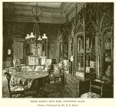Sala della musica del principe Alberto, Buckingham Palace da English School