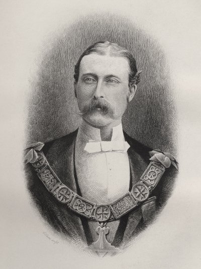 Principe Arthur William Patrick, Duca di Connaught e Strathearn, inciso da C. Laurie, da 