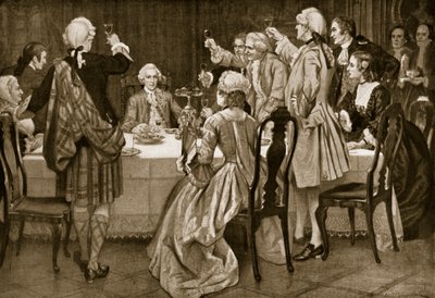Il principe Carlo Edoardo a Holyrood, illustrazione da Hutchinsons Story of the British Nation da English School