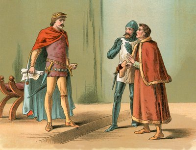Il principe Edoardo, il Principe Nero, e i messaggeri del re Carlo da English School