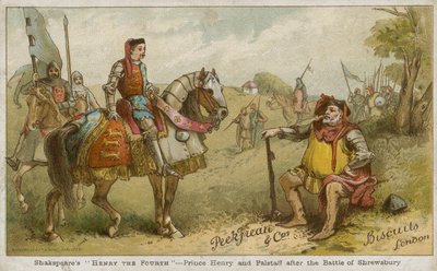 Il principe Enrico e Falstaff dopo la battaglia di Shrewsbury da English School