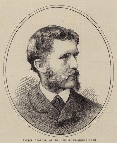 Principe Leopoldo di Hohenzollern-Sigmaringen (incisione) da English School