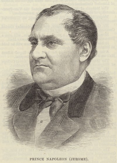 Principe Napoleone (Jerome) (incisione) da English School
