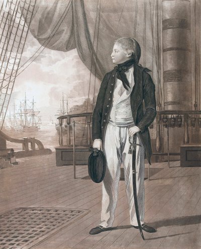 Principe William Henry come guardiamarina, poi Re Guglielmo IV da English School