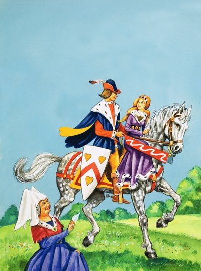 Principe e Principessa su un cavallo da English School