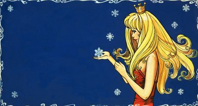 Principessa che cattura un fiocco di neve da English School