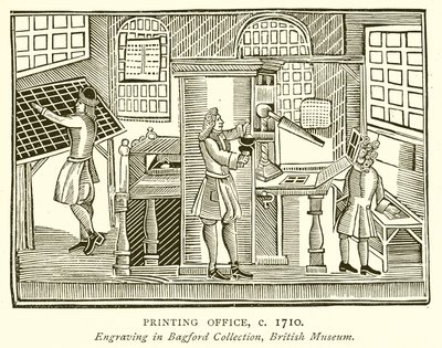 Tipografia, c. 1710 da English School