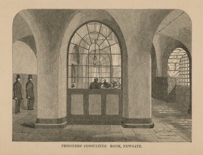 Sala di consultazione dei prigionieri a Newgate da English School