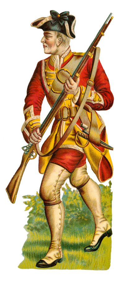 Soldato del 35° Reggimento, tempo di re Giorgio II da English School
