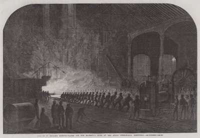 Processo di Laminazione delle Piastre Corazzate per le Navi di Sua Maestà agli Atlas Steelworks, Sheffield da English School