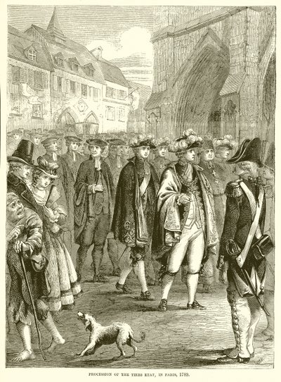 Processione del Terzo Stato a Parigi, 1789 da English School
