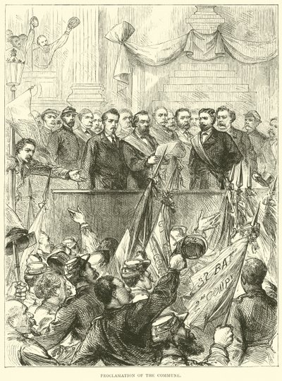 Proclamazione della Comune, marzo 1871 da English School