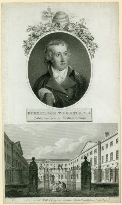 Professor John Thornton, docente pubblico di botanica medica da English School