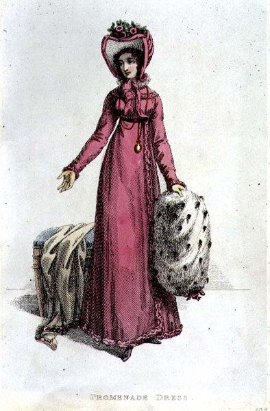 Abito da Passeggio, tavola di moda da Ackermann