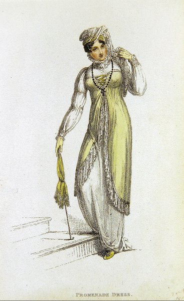 Abito da passeggio, tavola di moda da Ackermann