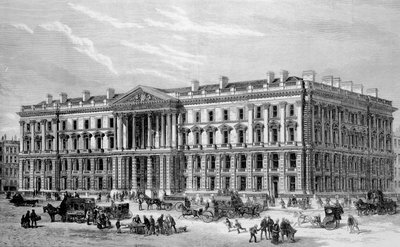 Proposta di nuovi edifici del General Post Office a St Martin-le-Grand da English School