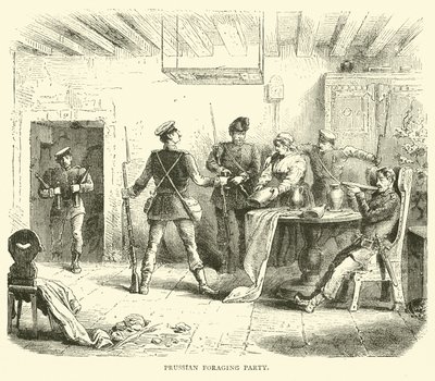 Gruppo di foraggiamento prussiano, marzo 1871 da English School