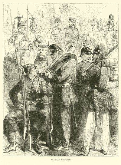 Uniformi prussiane, agosto 1870 da English School