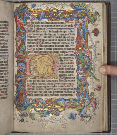 Salterio con calendario Sarum, Fol 82 recto, c.1425-75 da English School
