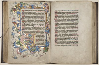 Salterio con calendario Sarum, c.1425-75 da English School