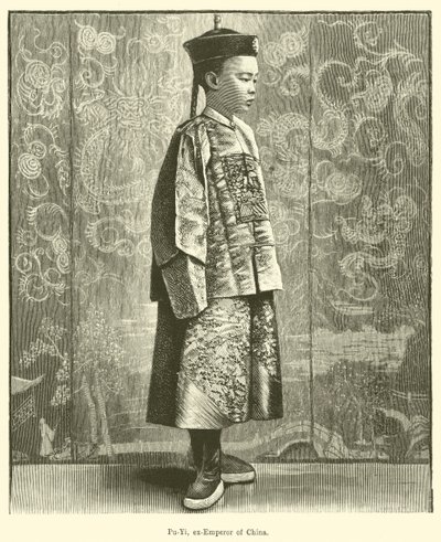 Pu-Yi, ex imperatore della Cina (incisione) da English School