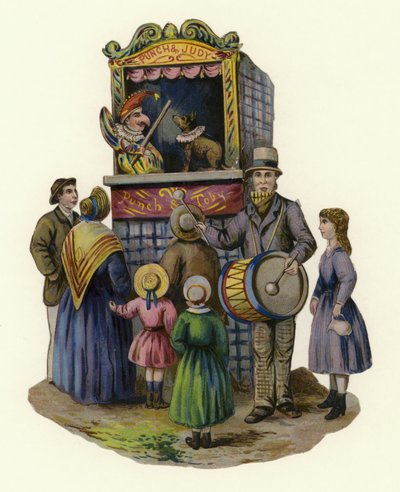 Spettacolo di Punch e Judy da English School