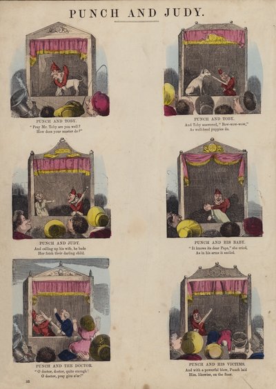Spettacolo di Punch e Judy da English School