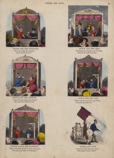 Spettacolo di Punch e Judy da English School