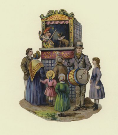 Spettacolo di Punch e Judy da English School