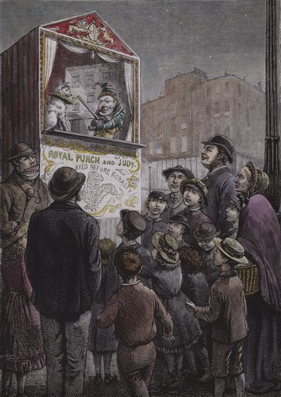 Spettacolo di Punch e Judy da English School