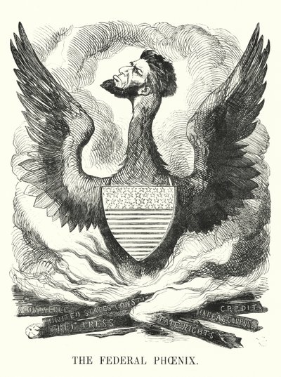 La Fenice Federale - Rielezione di Abraham Lincoln nelle elezioni presidenziali statunitensi del 1864 da English School