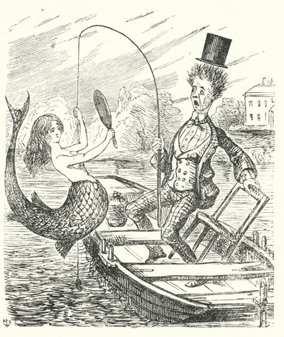 Pescatore che cattura una sirena da English School