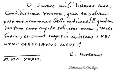 Puteanus, E (Du Puy) da English School