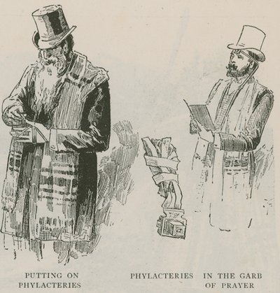 Indossare i filatteri; Filatteri nell