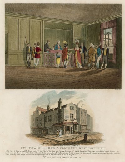 Corte di Pye Powder, Cloth Fair, West Smithfield da English School