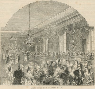 Sala della Regina Anna a St Jamess Palace da English School