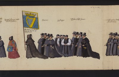 Processione funebre della regina Elisabetta I da English School