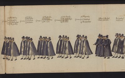 Processione funebre di Elisabetta I da English School