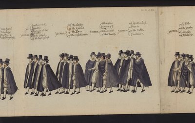 Processione funebre di Elisabetta I da English School