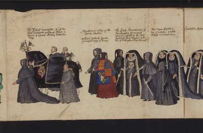 Processione funebre di Elisabetta I da English School