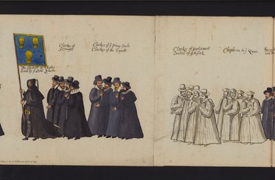 Processione funebre della regina Elisabetta I da English School