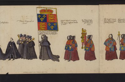 Processione funebre della regina Elisabetta I da English School