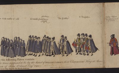 Processione funebre della regina Elisabetta I da English School