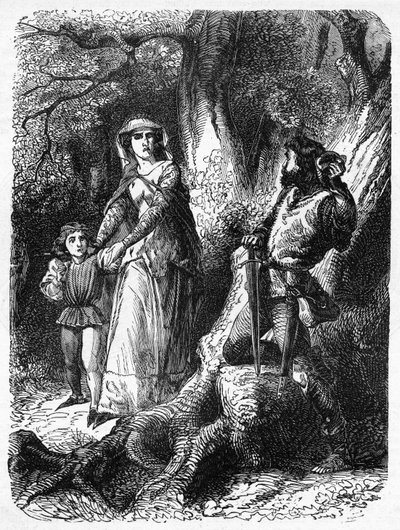 Regina Margherita e il ladro di Hexham, illustrazione da 