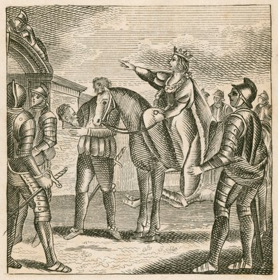 La Regina Margherita che fa fissare la testa del Duca di York sulle porte della città di York da English School