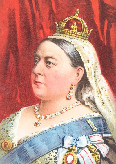 Regina Vittoria - Cartolina di auguri da English School