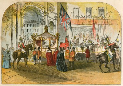 La prima visita della regina Vittoria alla città (9 novembre 1837) da English School